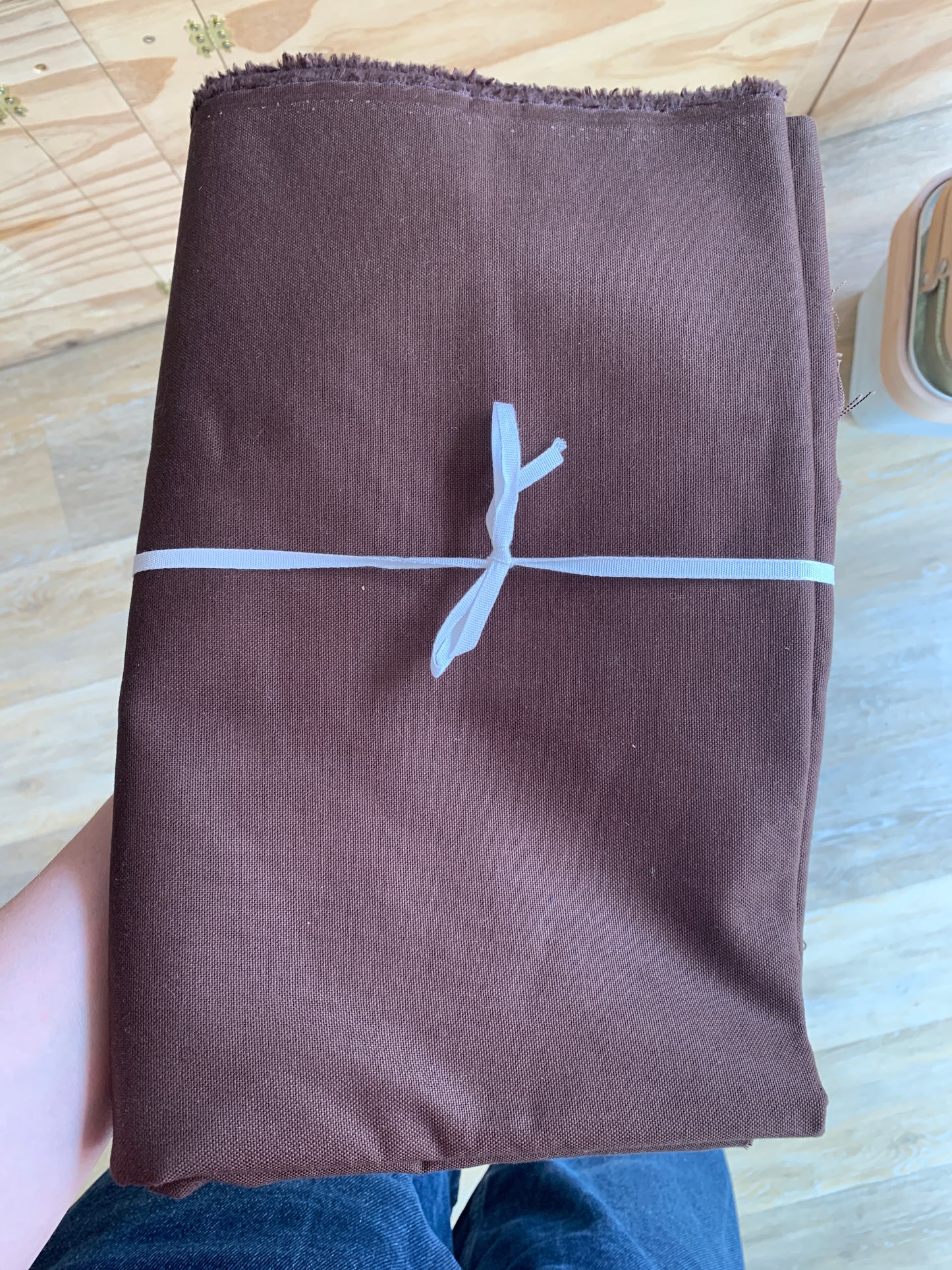 Cotton Canvas - Brown - 3.4m