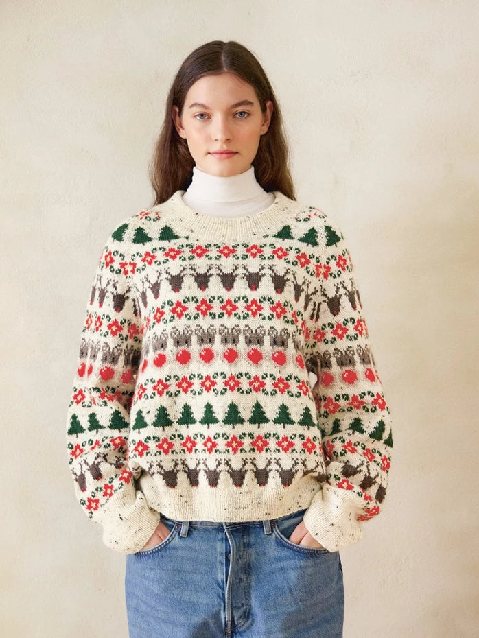 24_04 Christmas Sweater | Sandnes Garn Single Printed Knitting Pattern