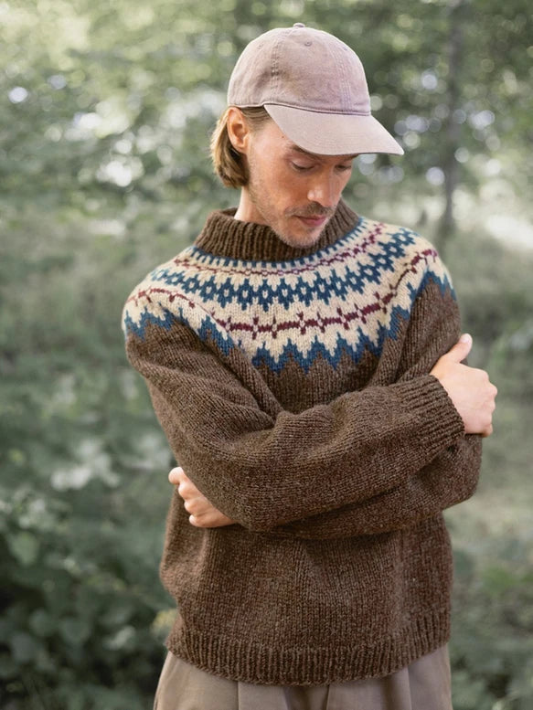 Men Cool Knit Sweaters 2410 Polar Light Sweater Mens Sandnes Garn