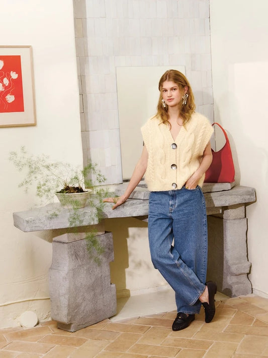 2502 No.05 Harper Vest | Sandnes Garn Single Printed Knitting Pattern