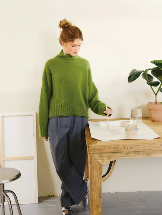 2502 No.07 Mindy Sweater | Sandnes Garn Single Printed Knitting Pattern