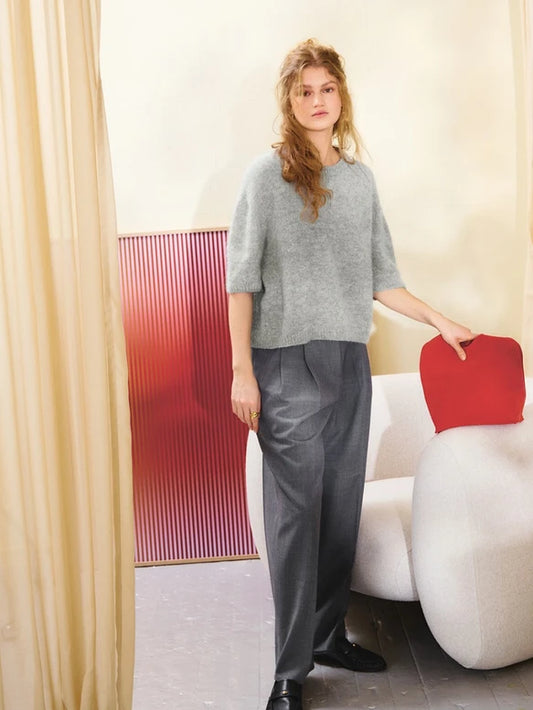 2502 No.09 Ivy Tee | Sandnes Garn Single Printed Knitting Pattern