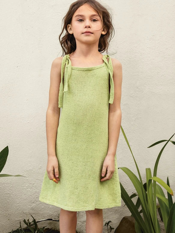 2503 No.01 Clementine Dress Junior | Sandnes Garn Single Printed Knitting Pattern