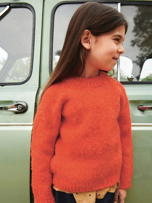 2506 No.06 Tiro Sweater Junior | Sandnes Garn Single Printed Knitting Pattern