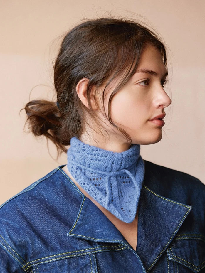 2508 No.04 Agnes Head Scarf | Sandnes Garn Single Printed Knitting Pattern