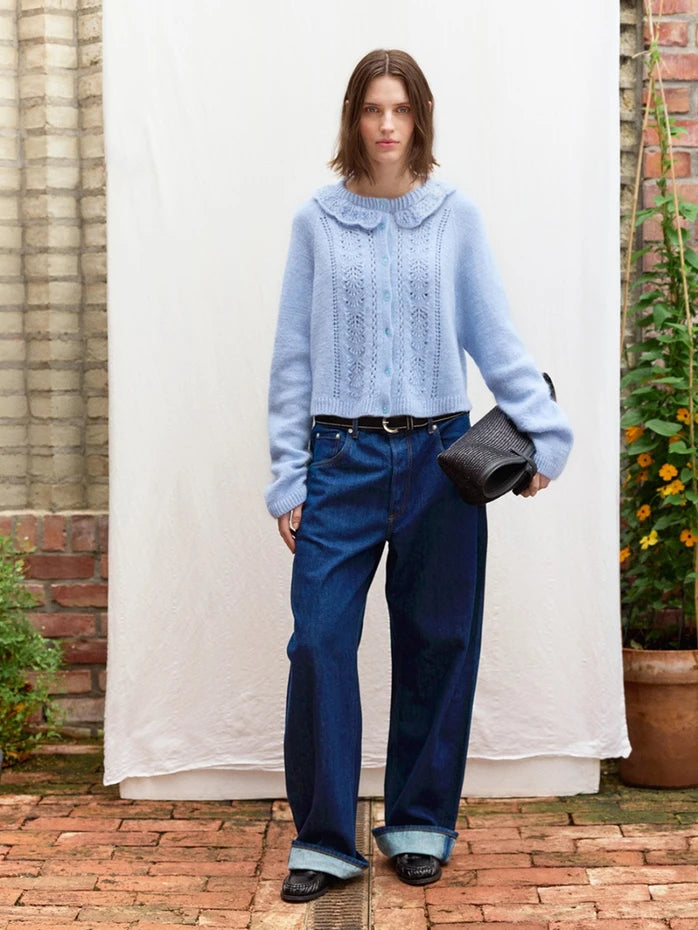 2606_04 Bloom Cardigan | Sandnes Garn Single Printed Knitting Pattern