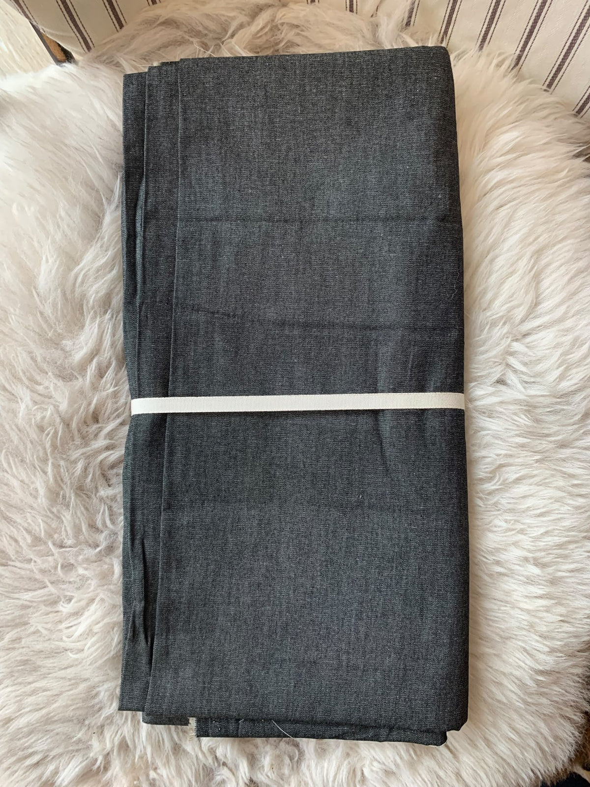 4oz Denim Chambray (Black) - 3m