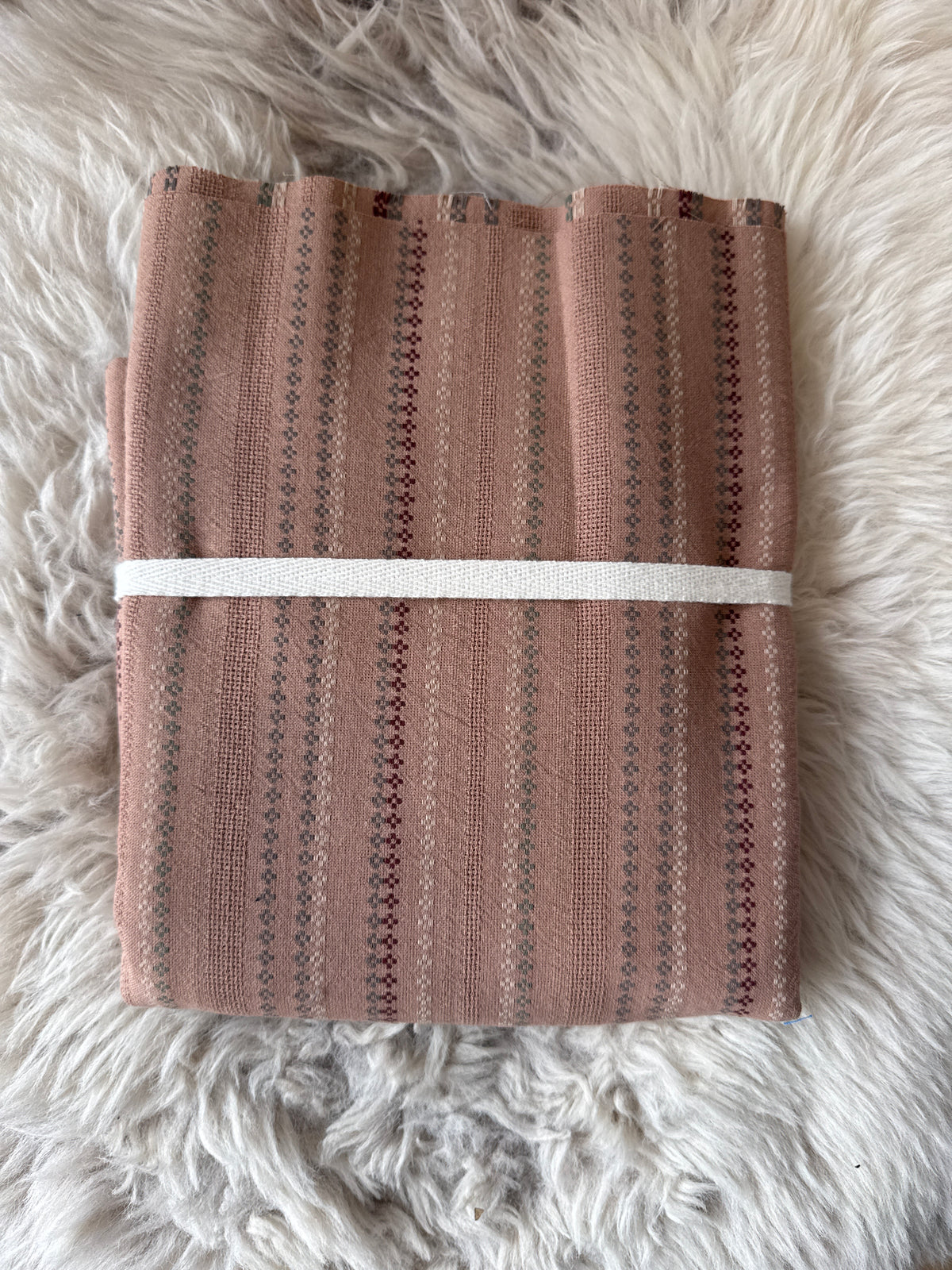 Japanese Yarn Died Cotton (Dusty Pink) - 1.7m