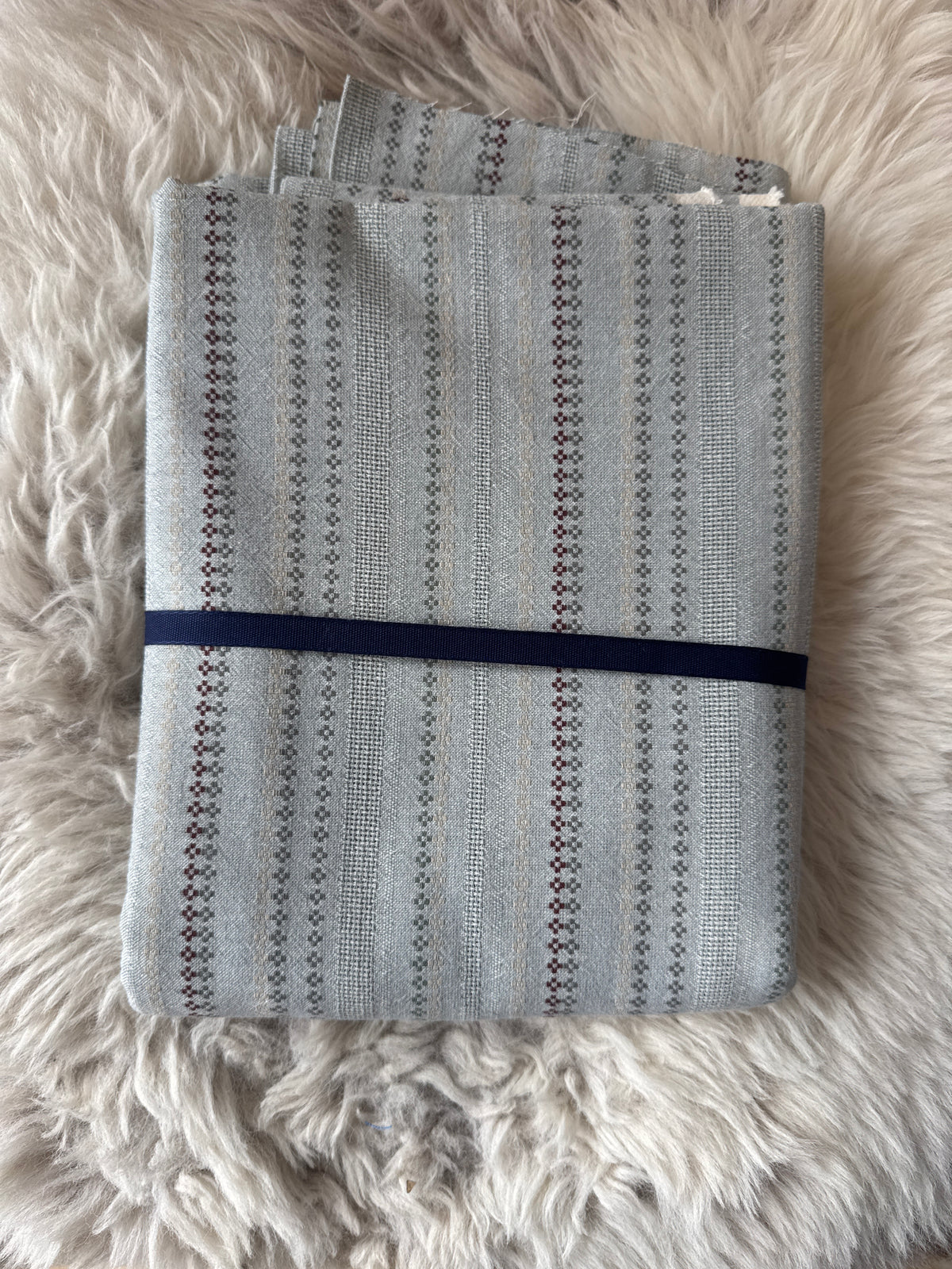 Japanese Yarn Died Cotton (Ice Blue) - 1.9m