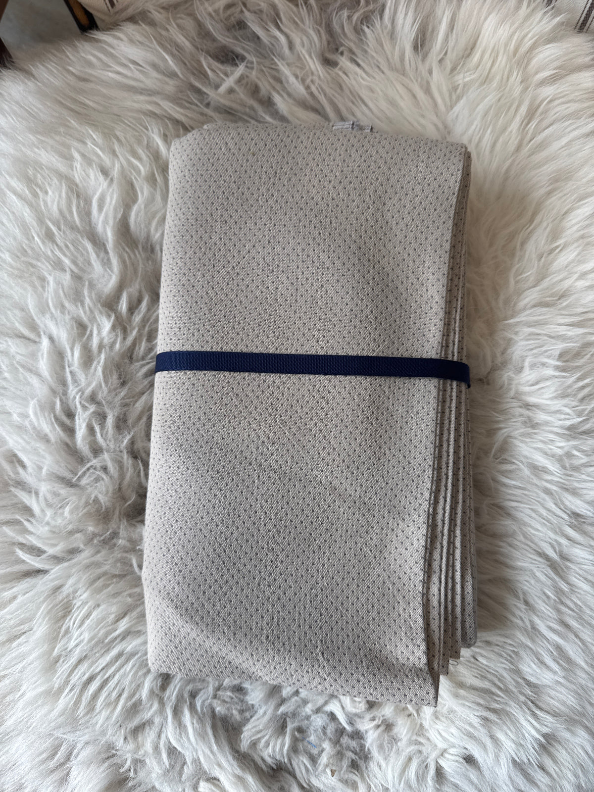 Japanese Yarn Died Cotton (Beige) - 2m