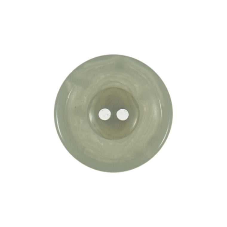 Bio Resin 2 Hole Button - Grey (15mm)