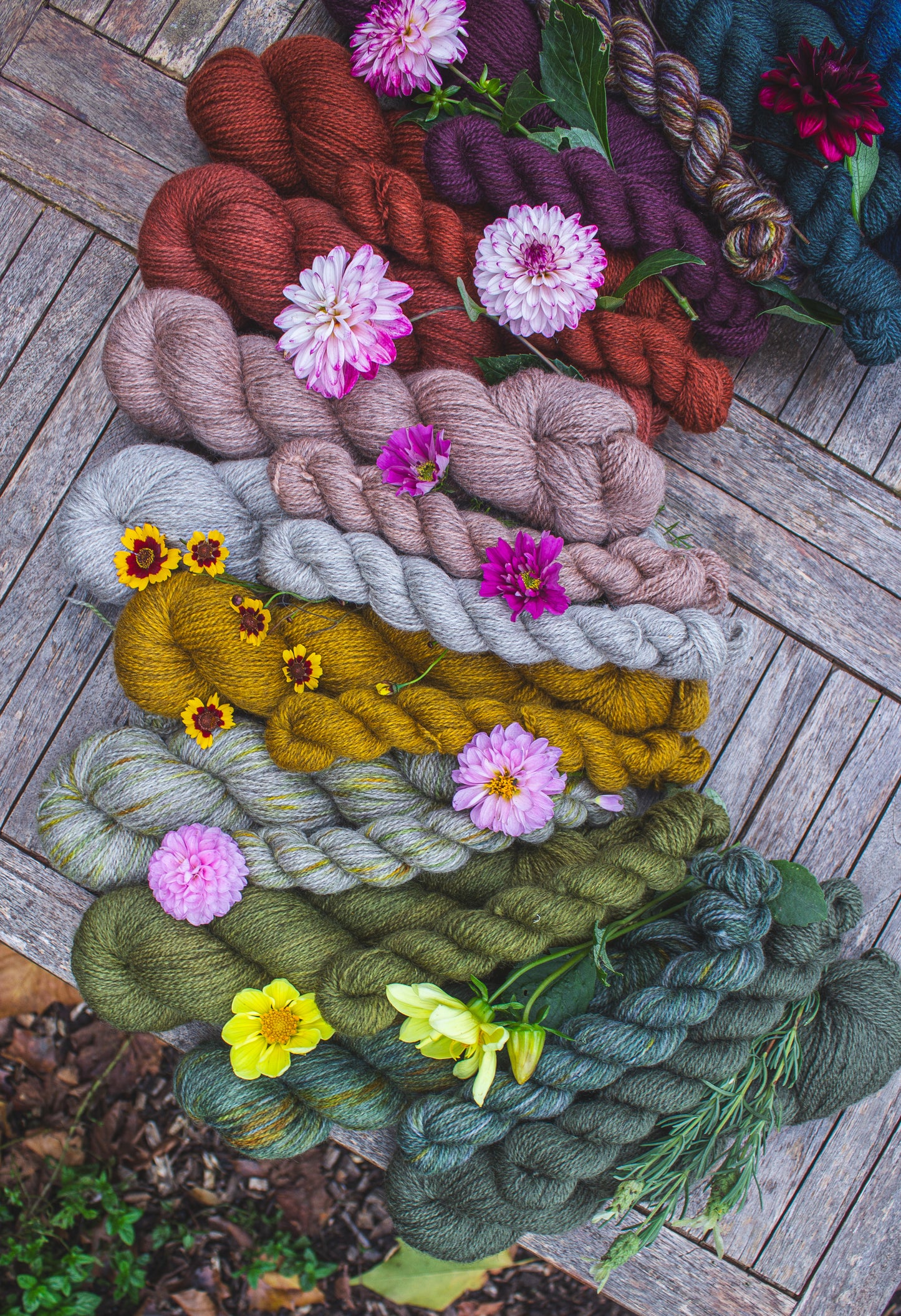 Woolmatters Dusk - Hand-dyed British Wool Yarn (100g skein)