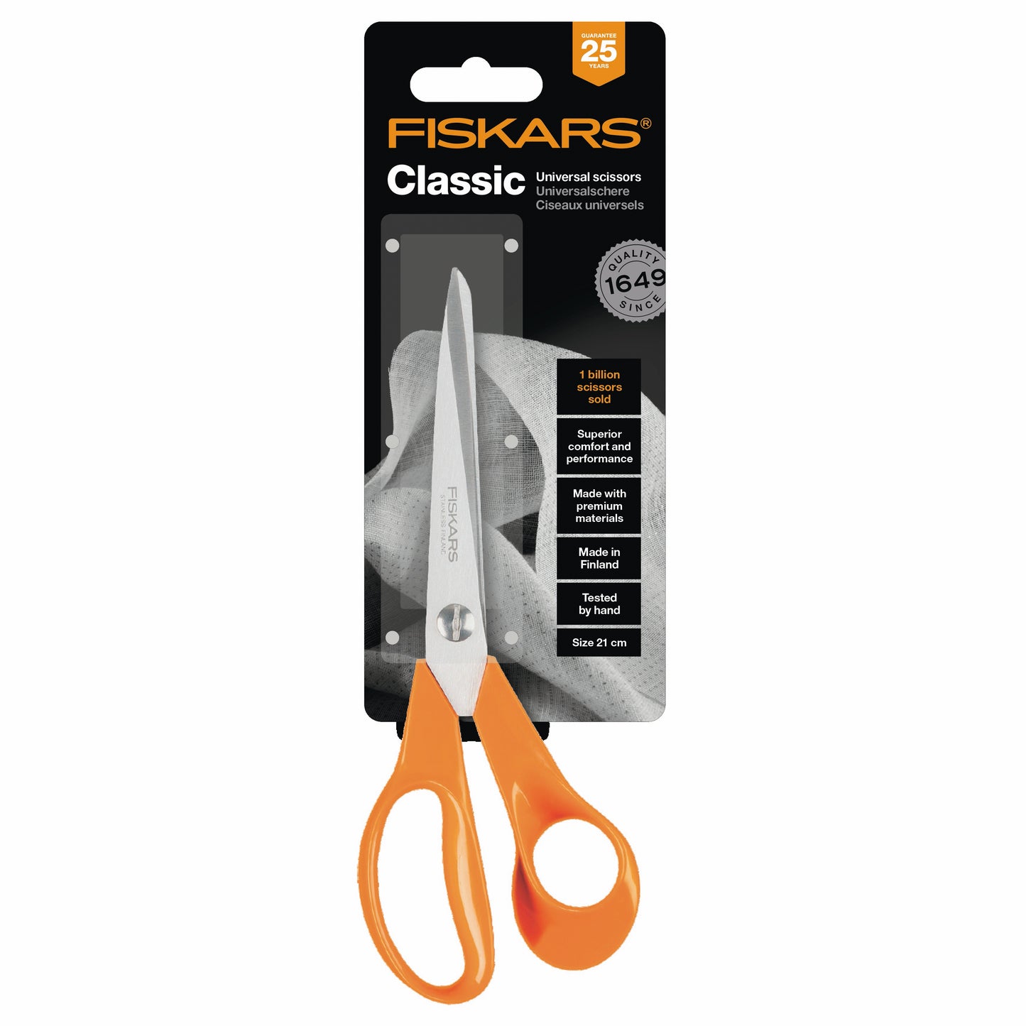 Fiskars Classic Universal Scissors 21cm (Right Handed)