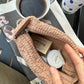 PetiteKnit Knitter's Tool Clutch - Praline Seersucker