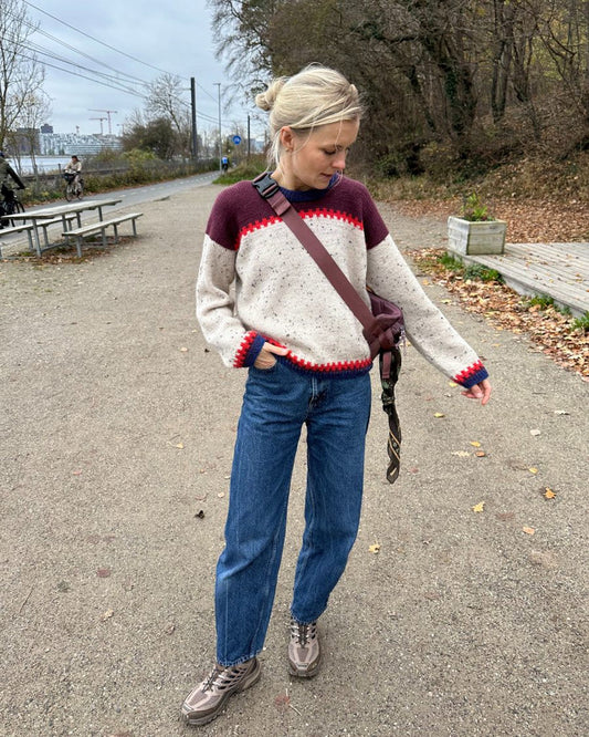 Cross Sweater | PetiteKnit Printed Knitting Pattern