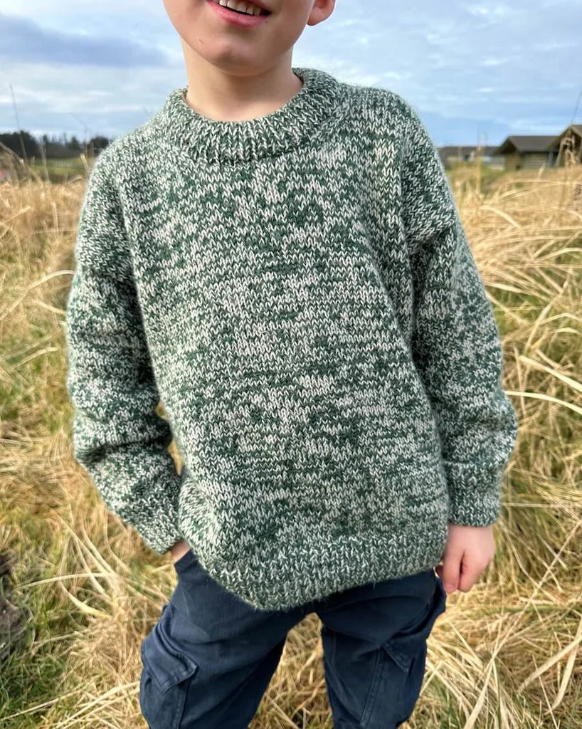 Melange Sweater Junior | PetiteKnit Printed Knitting Pattern