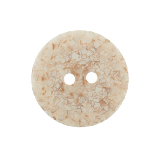Recycled Eggshell 2 Hole Button - Cream (3 sizes)