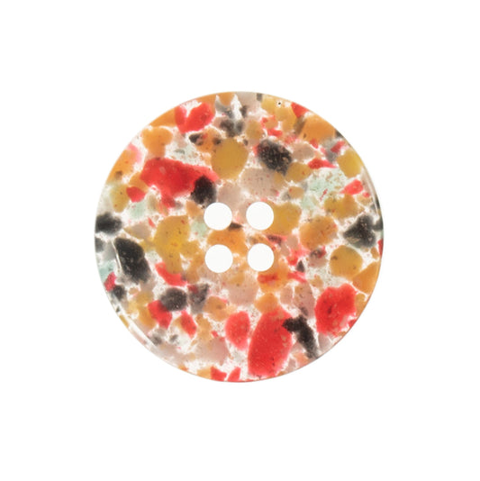 Recycled Plastic 4 Hole Button - Multicolour (3 sizes)