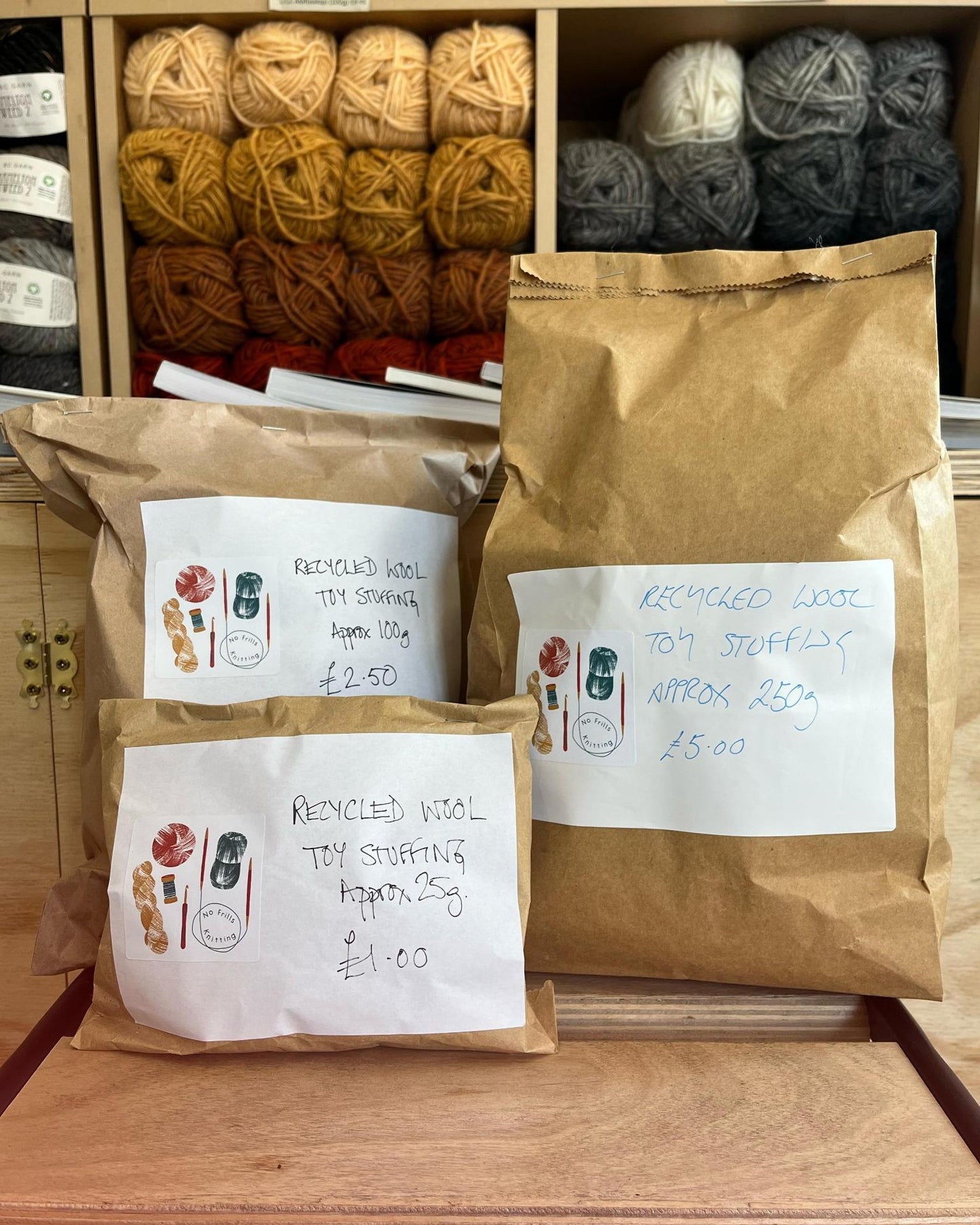 Recycled Wool Toy Stuffing