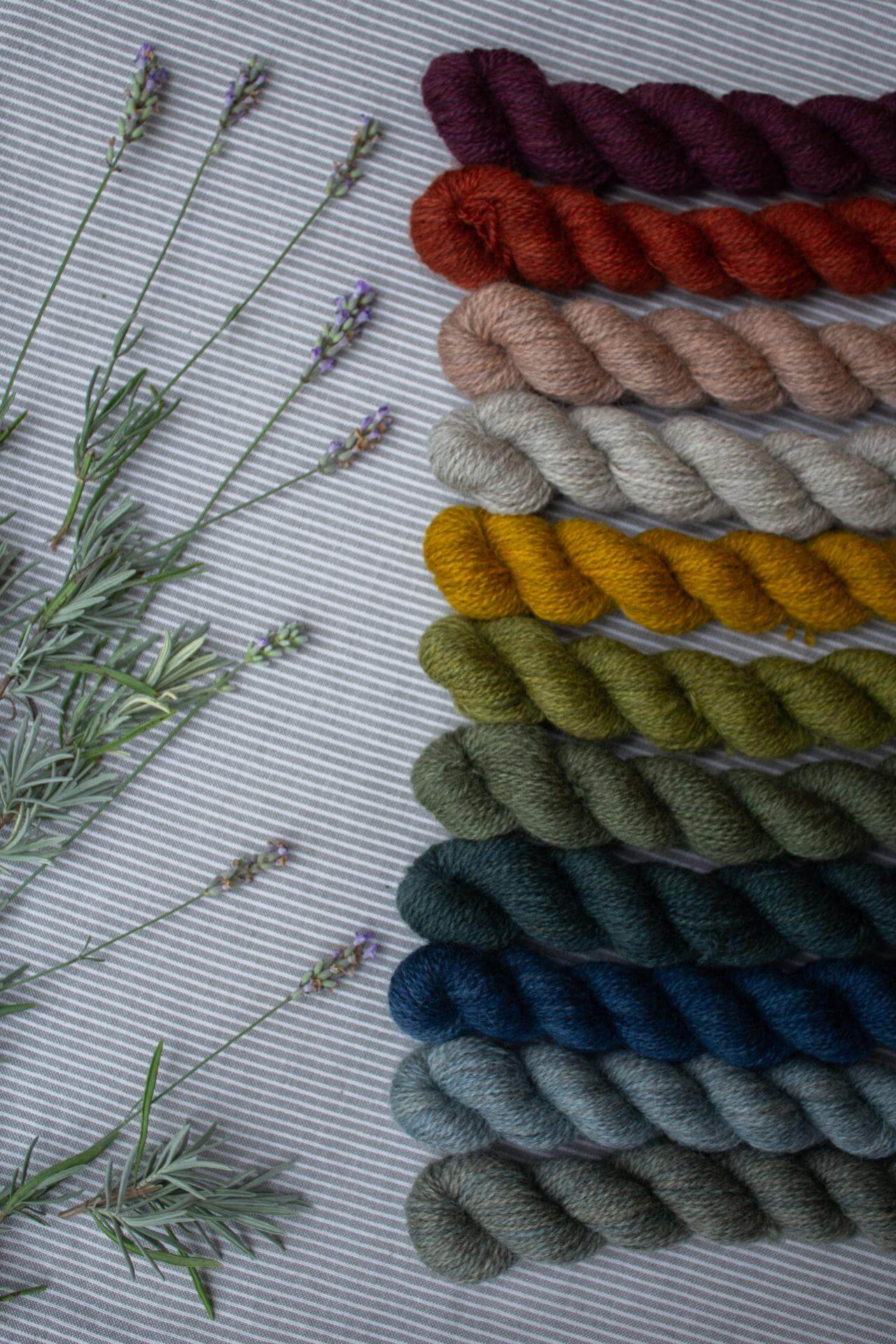 Woolmatters Dusk - Hand-dyed British Wool Yarn (20g mini skein)