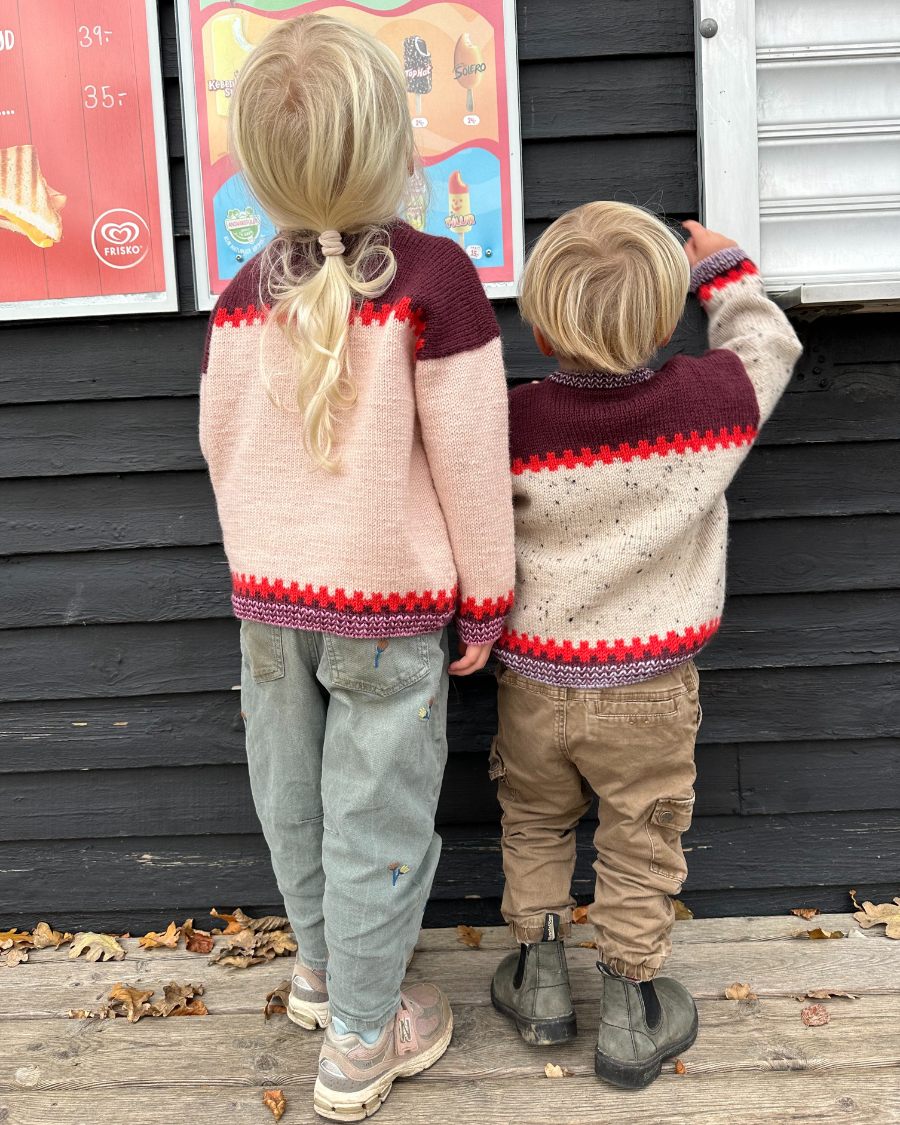 Cross Sweater Junior| PetiteKnit Printed Knitting Pattern