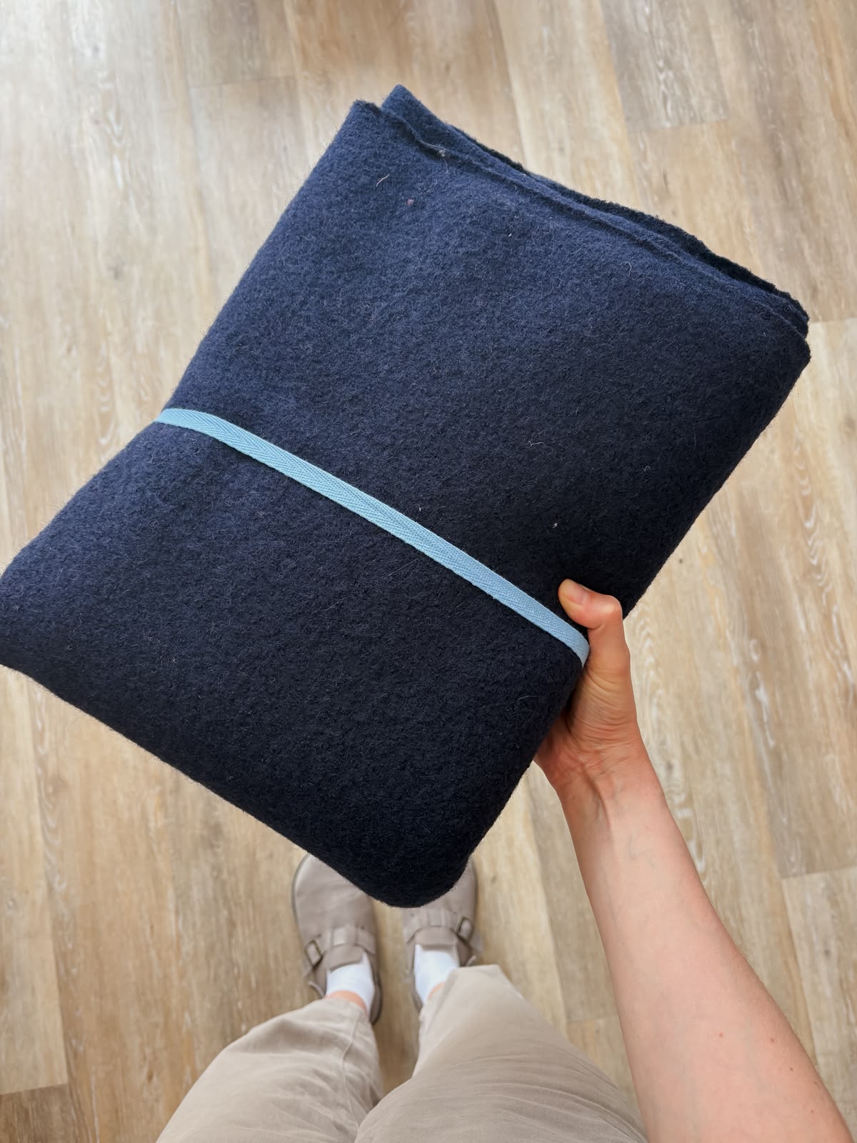 Premium Boiled Wool (Navy) - 2m
