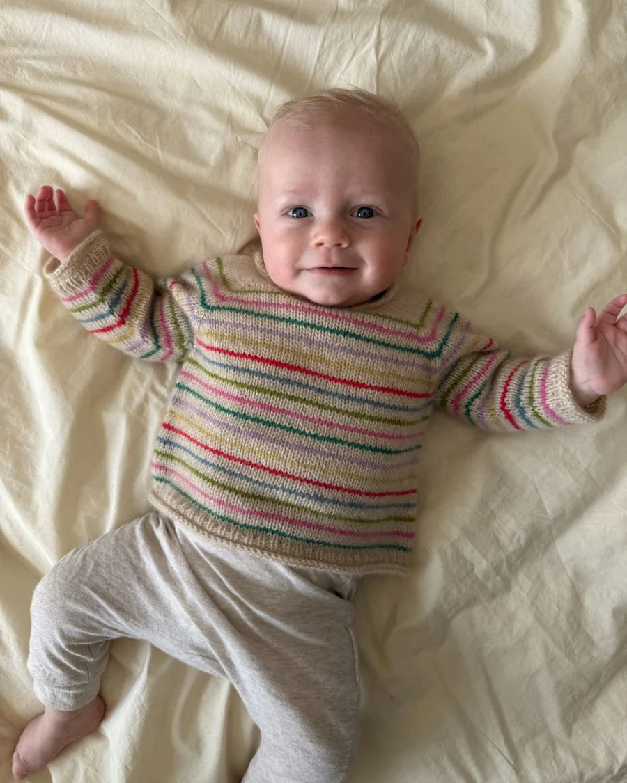 Frankie Sweater Baby | PetiteKnit Printed Knitting Pattern