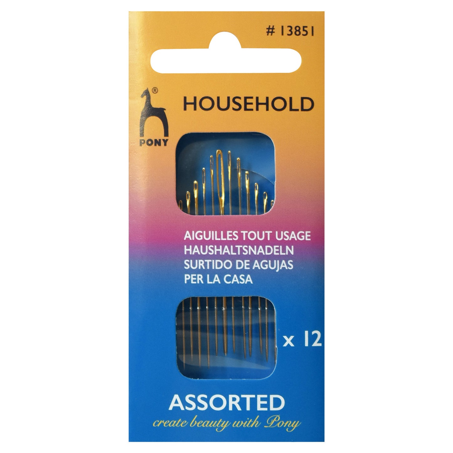 Pony Gold Eye Household Needle Set