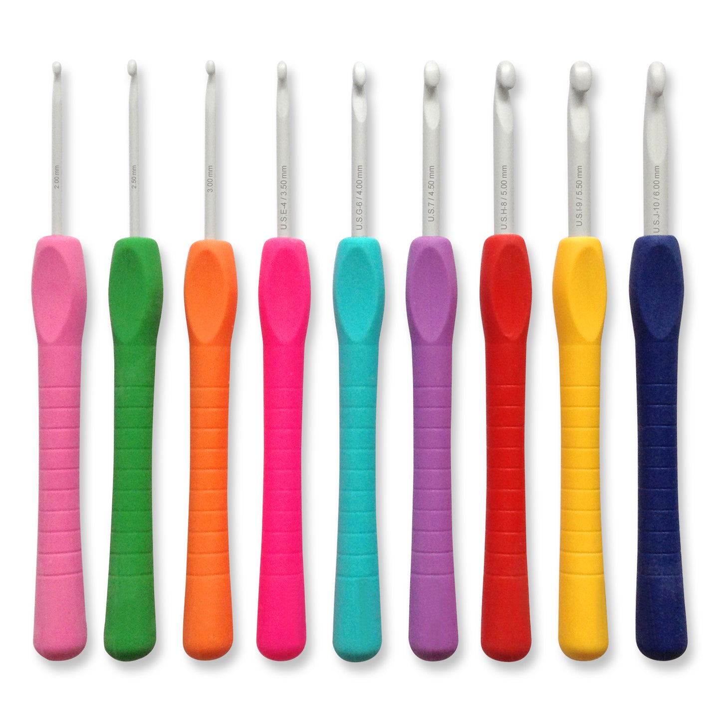 Pony Easy Grip Crochet Hook Set (set of 9) - 2mm-6mm