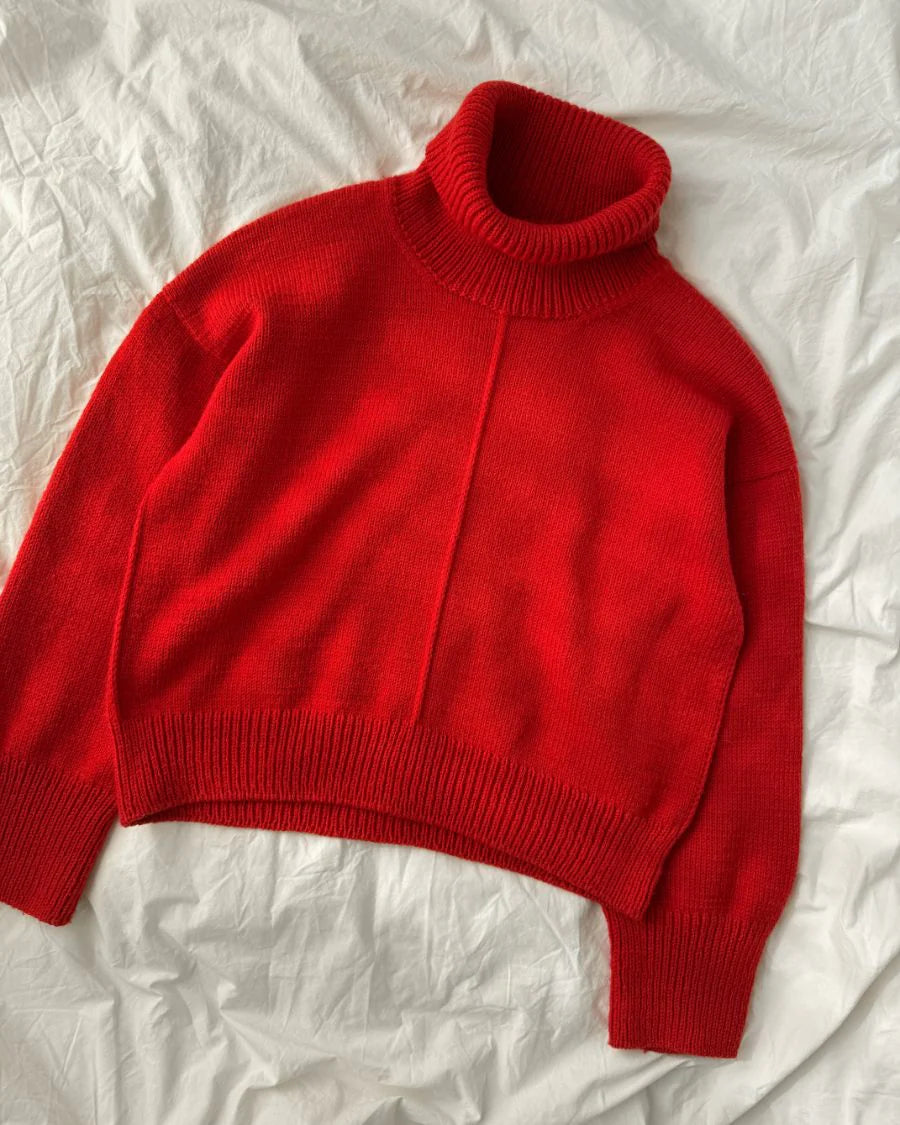 Scarlet Sweater | PetiteKnit Printed Knitting Pattern
