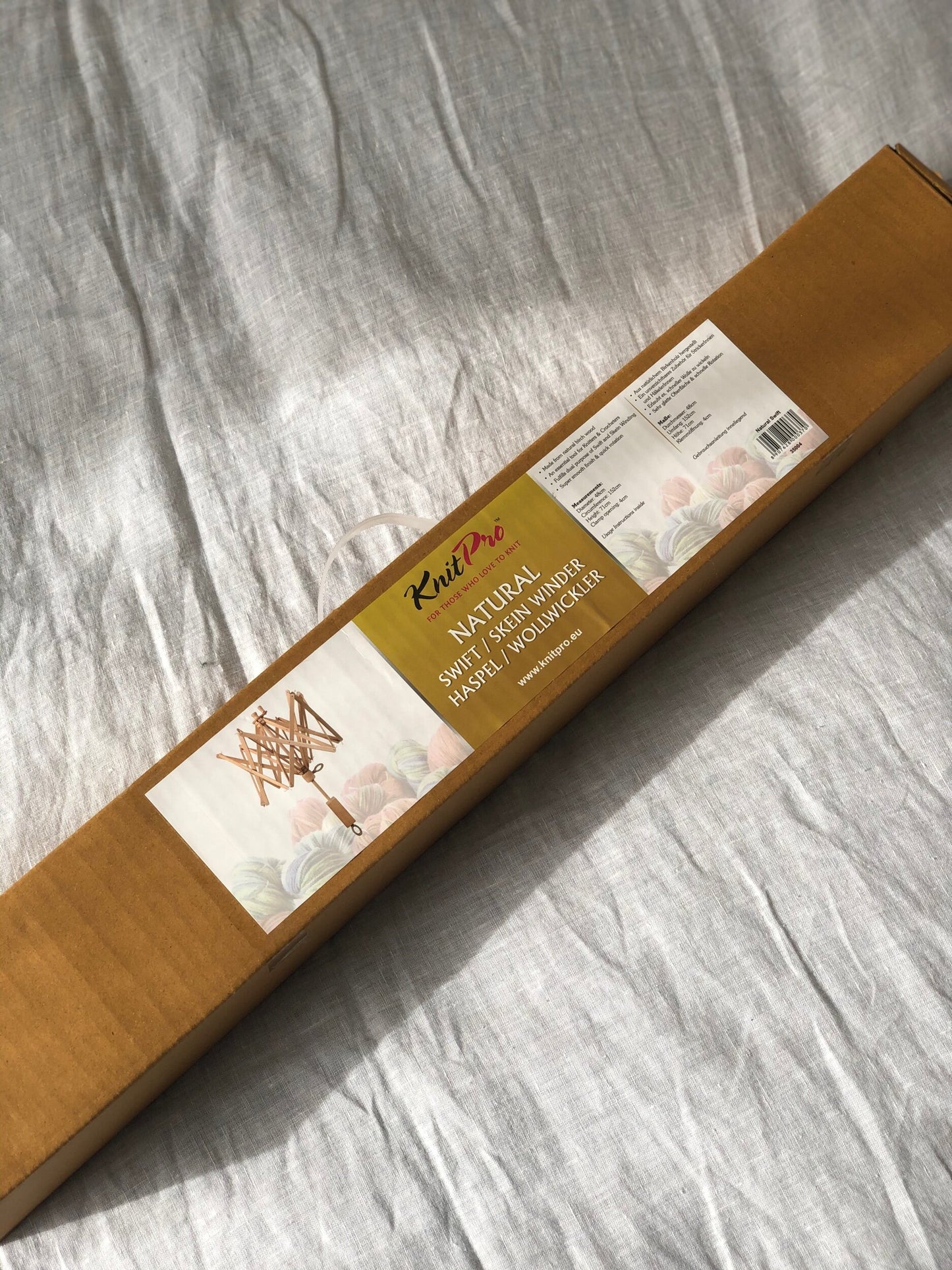 knitpro natural birch swift 3