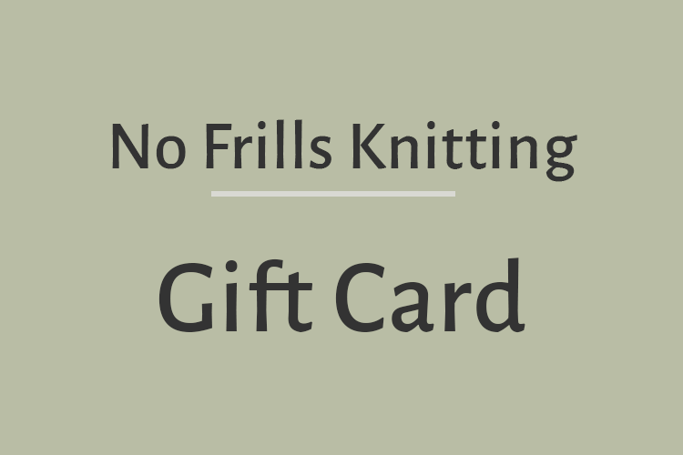 No Frills Knitting Gift Voucher