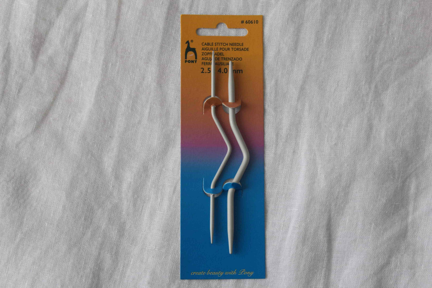 pony bent cable knitting needle 1