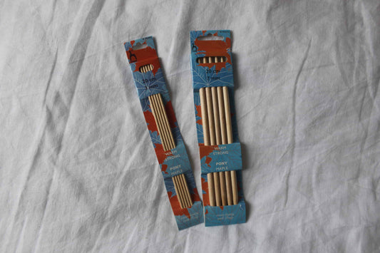pony maple double pointed knitting needles 20cm 1