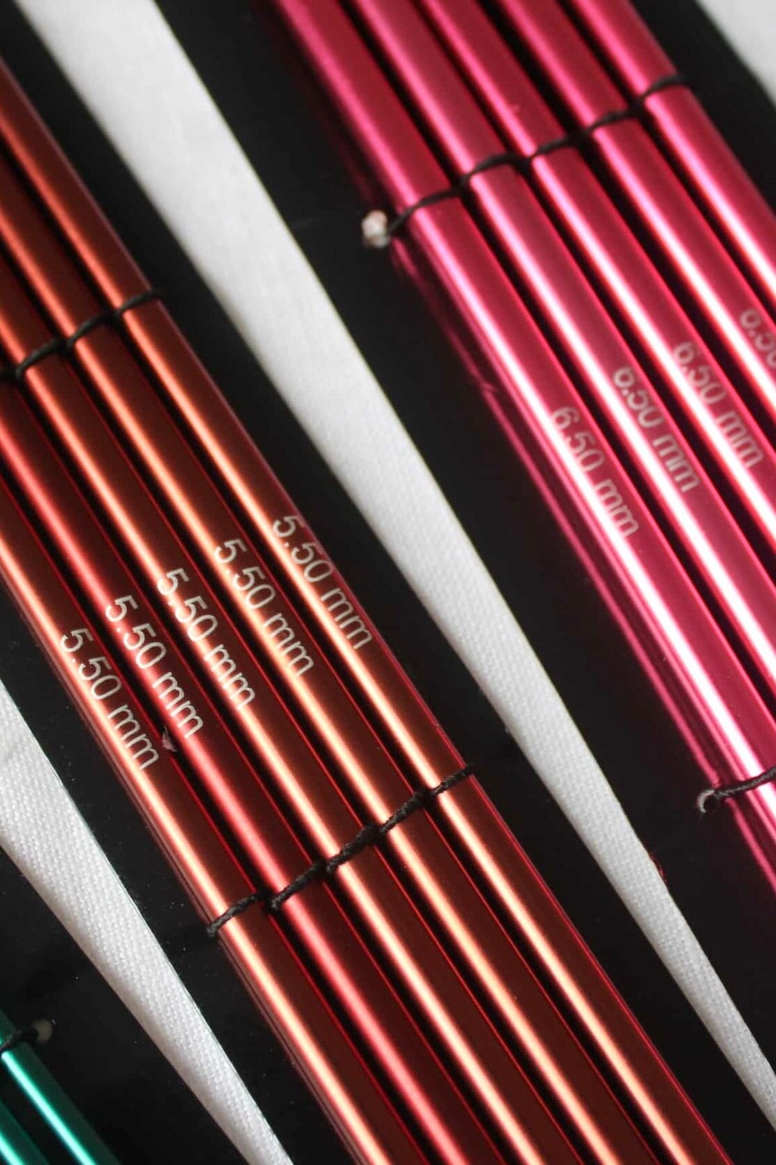 knitpro zing set of 5 double pointed knitting needles 20cm 2