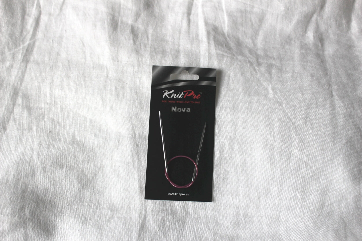 knitpro nova metal circular knitting needle 25cm 2