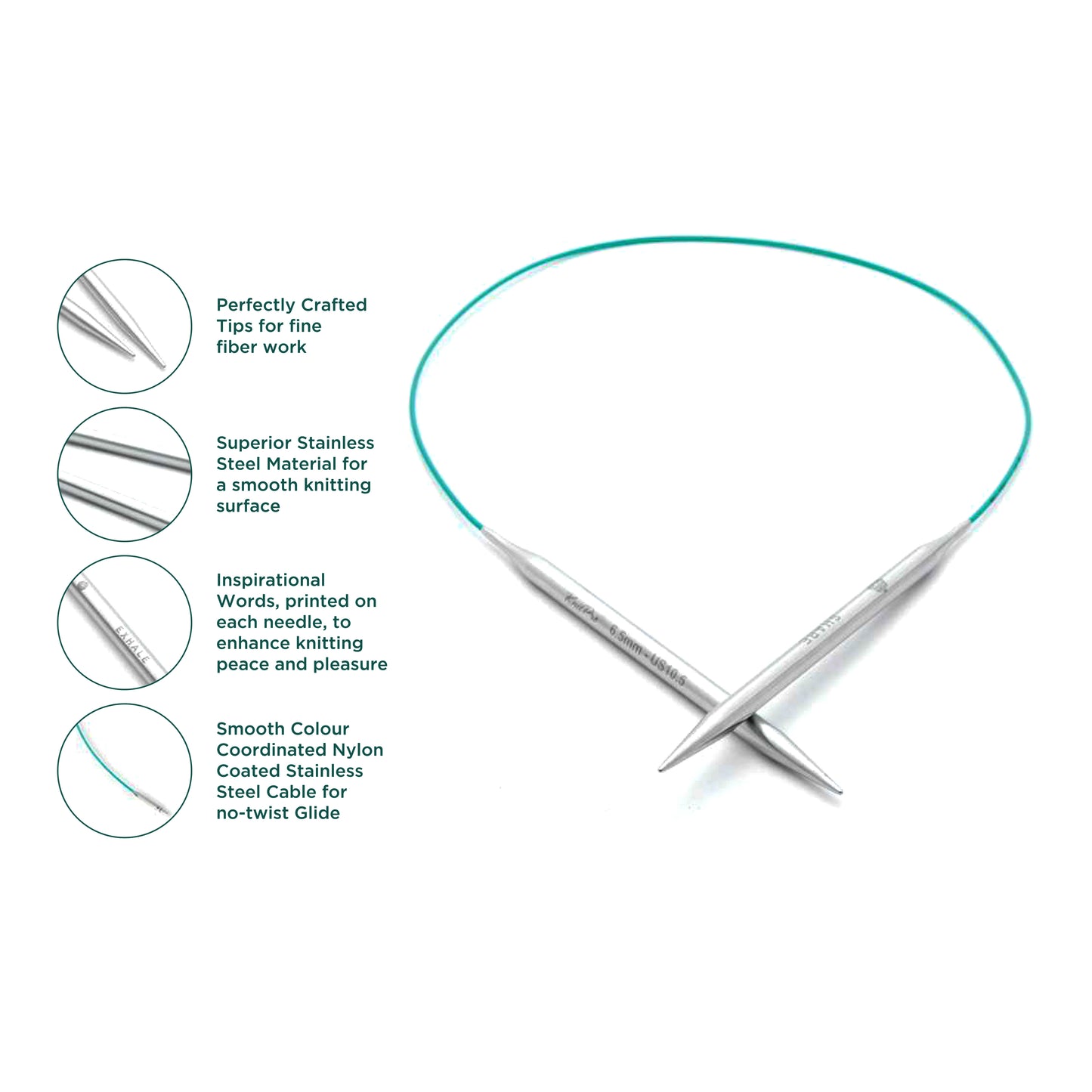 Knitpro The Mindful Collection 25cm Fixed Circular Needle