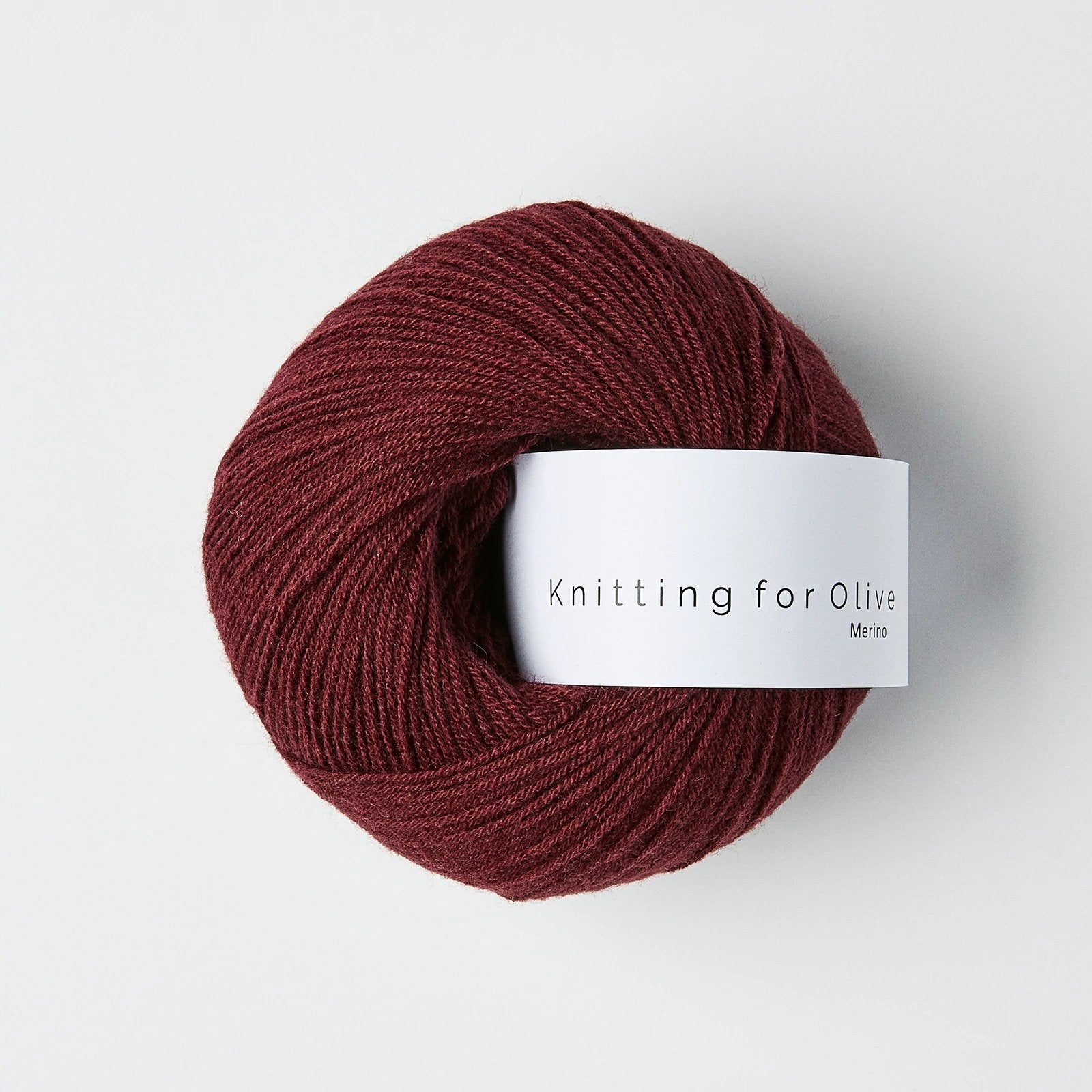 knitting for olive merino 50g bordeaux