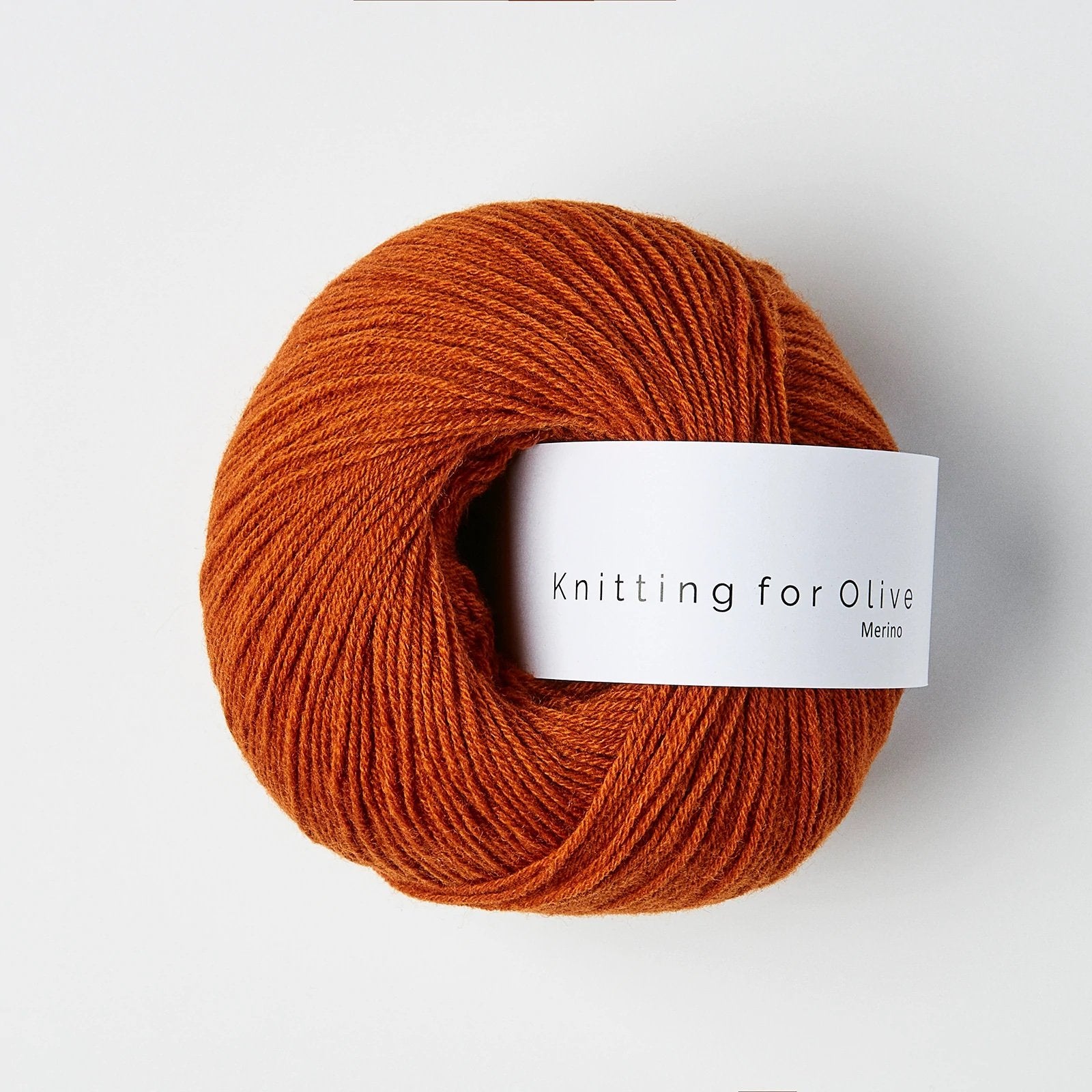 knitting for olive merino 50g burnt orange
