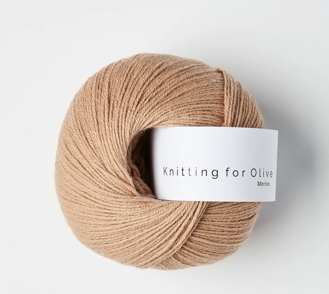 knitting for olive merino 50g camel rose