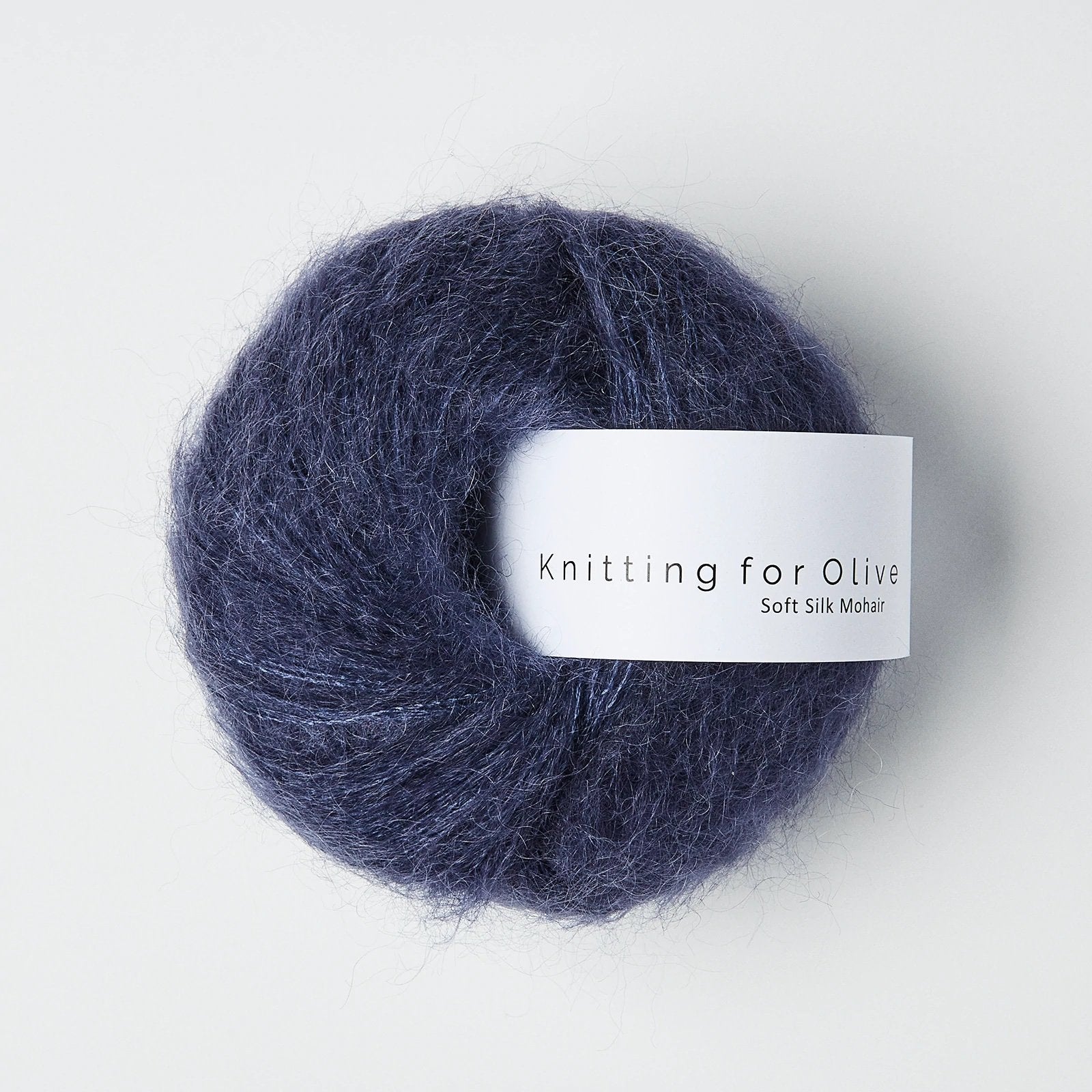 knitting for olive soft silk mohair 25g dark blue