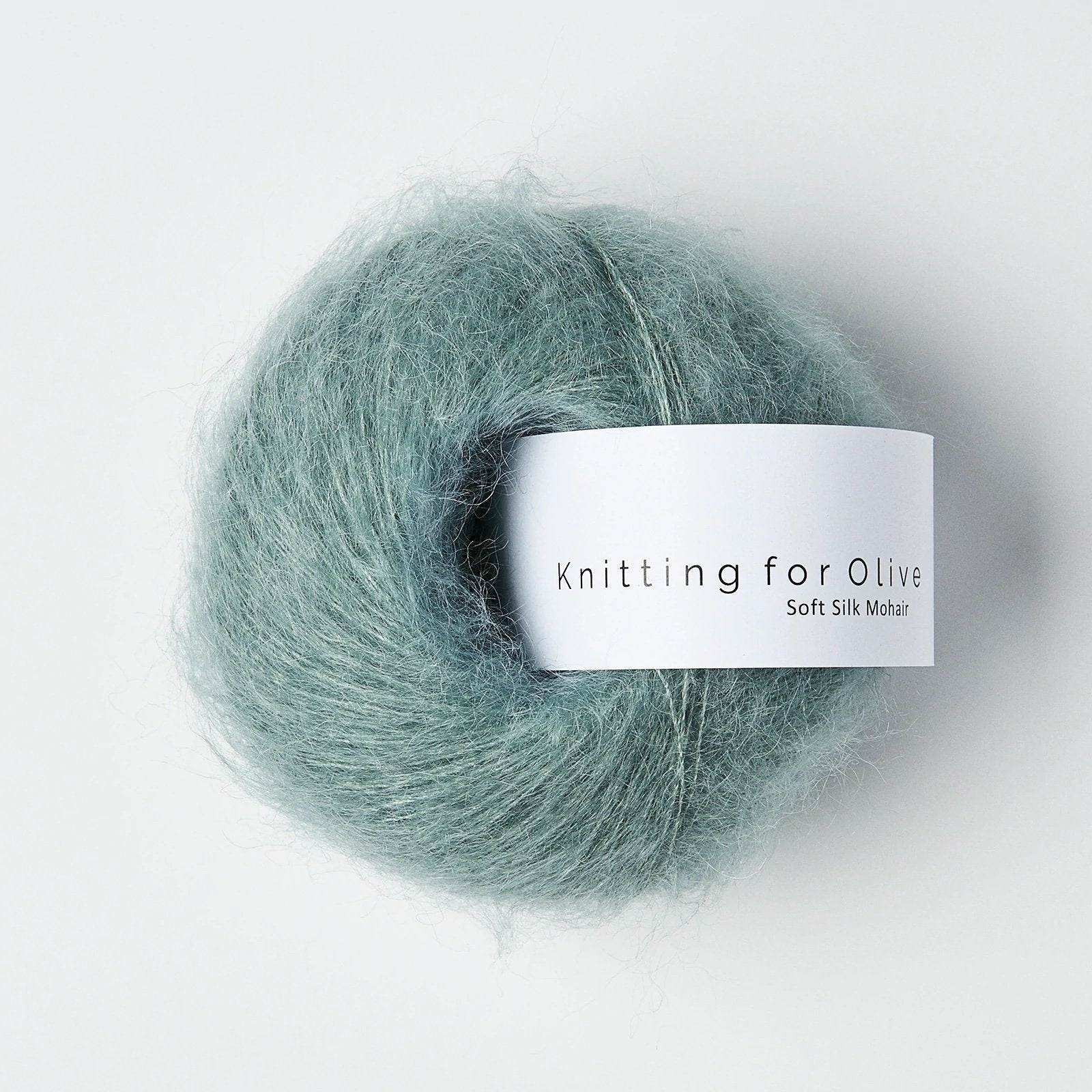 knitting for olive soft silk mohair 25g dusty aqua