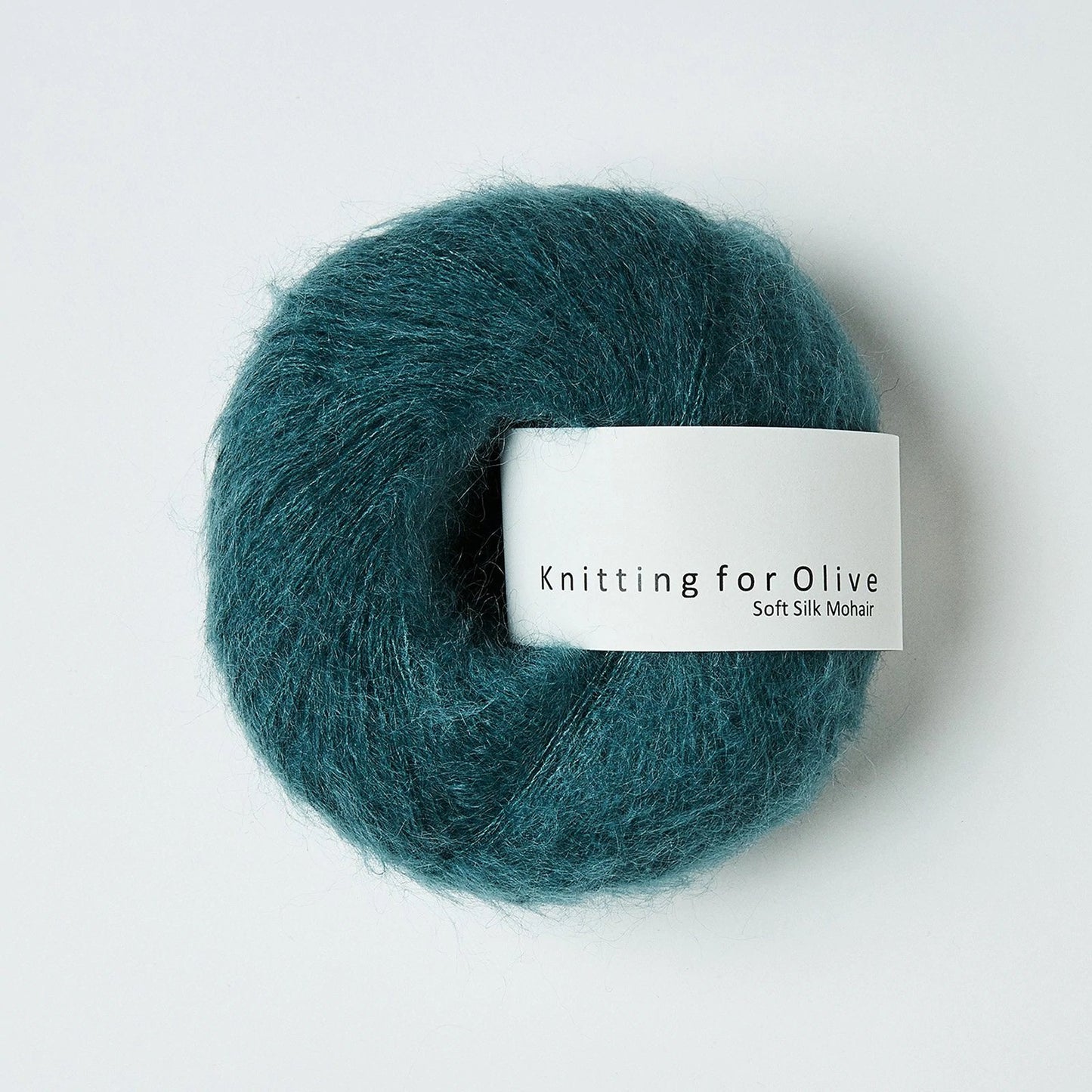 knitting for olive soft silk mohair 25g petroleum green