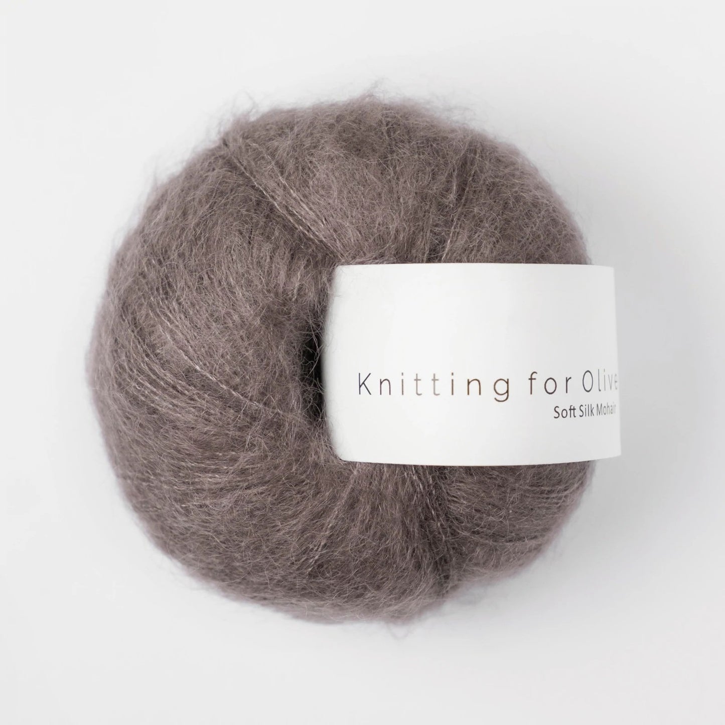 knitting for olive soft silk mohair 25g plum clay