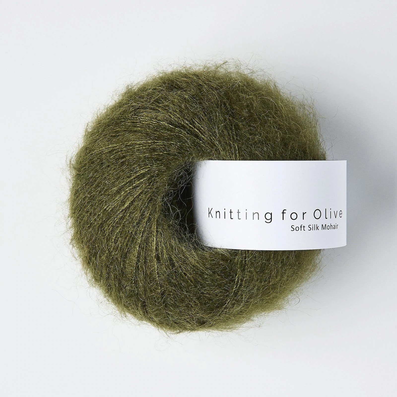knitting for olive soft silk mohair 25g slate green