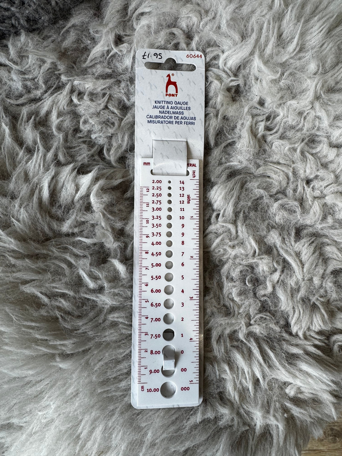 Pony Knitting Gauge