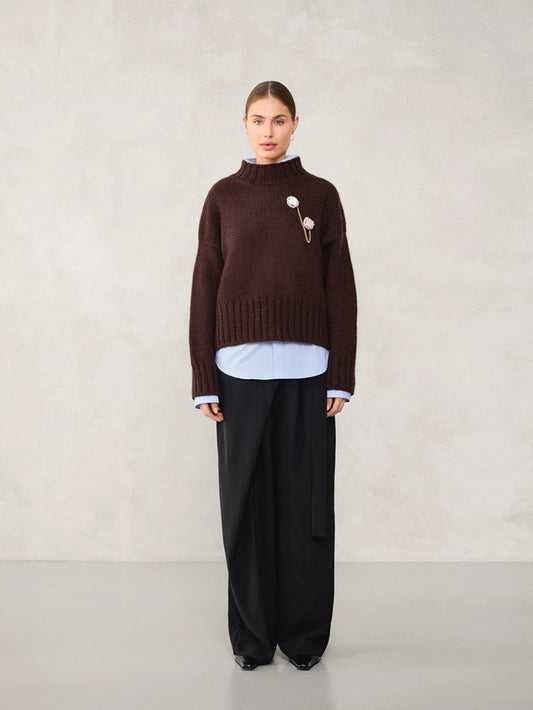 2507 No.05 Mindy Sweater Chunky Edition | Sandnes Garn Single Printed Knitting Pattern