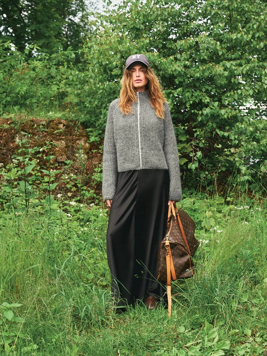 2507 No.10 Tia Zipper Jacket | Sandnes Garn Single Printed Knitting Pattern