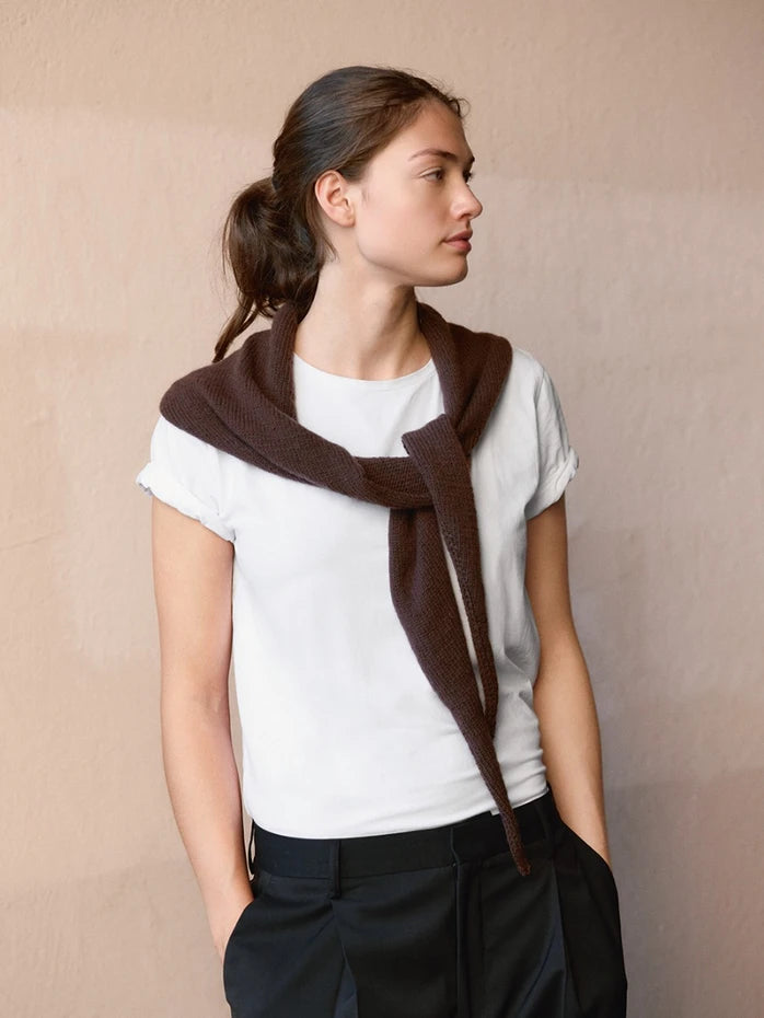 2508 No.03 Triangle Shawl | Sandnes Garn Single Printed Knitting Pattern