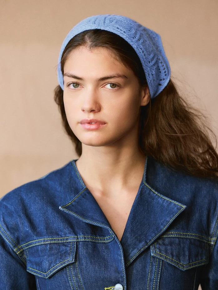 2508 No.04 Agnes Head Scarf | Sandnes Garn Single Printed Knitting Pattern